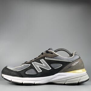 New Balance 990v4 Men's Size 12 Magnet Grey Black Running Sneakers Athletic Shoe